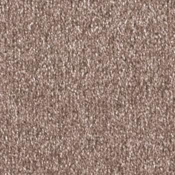 Draufsicht auf Vorwerk Celina 1Q17 erdbeere Teppichboden mit Preisschild 79,95 €/m²